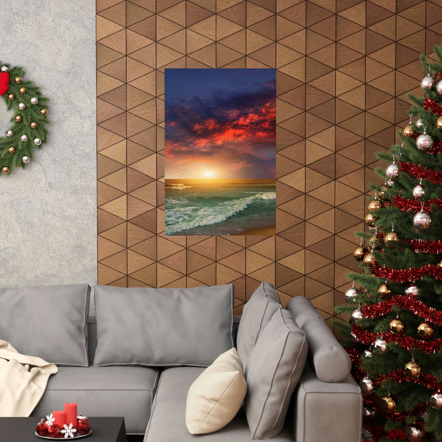 Ocean Sunset Premium Matte Vertical Posters