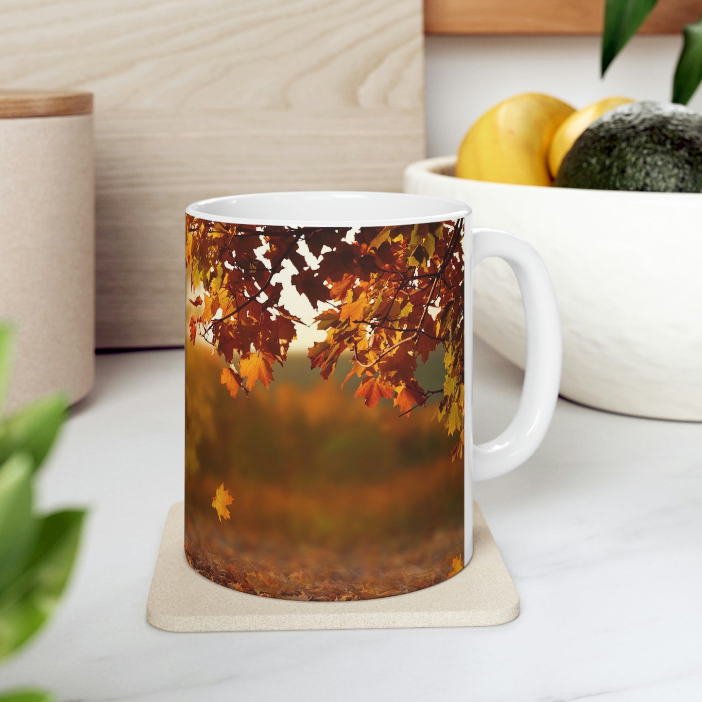 Fall Scene Ceramic Mug 11oz