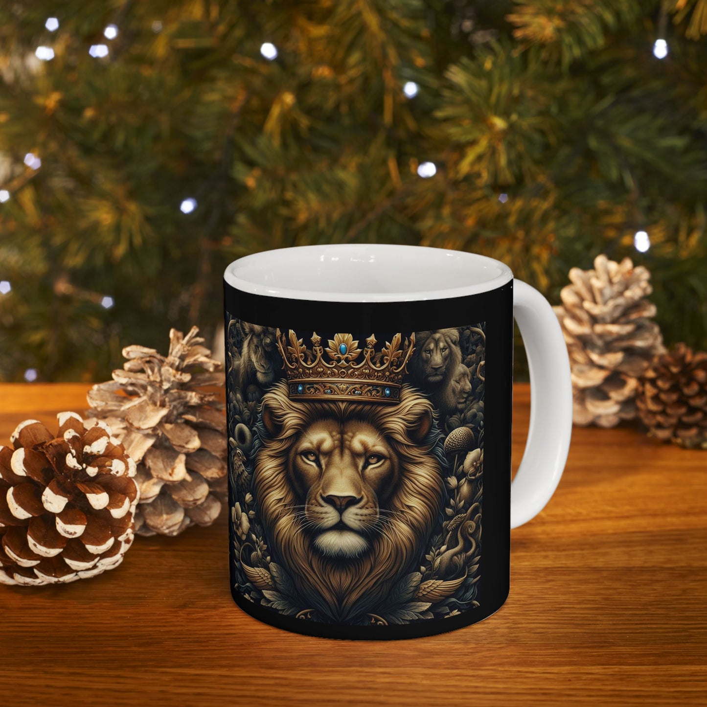 Lion - King of the Jungle Ceramic Mug, (11oz, 15oz)