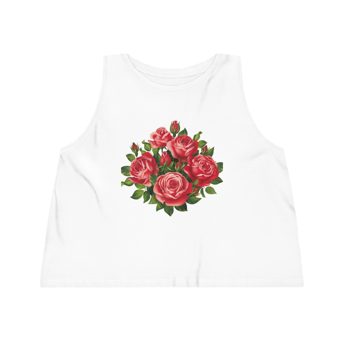 Roses Cluster Women's Dancer Cropped Tank Top