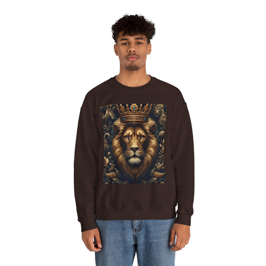 Lion - King of the Jungle - Unisex Heavy Blend™ Crewneck Sweatshirt