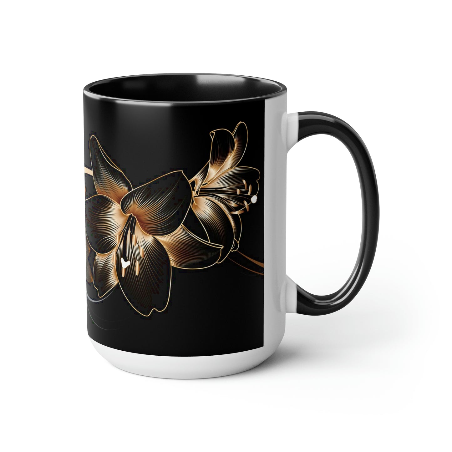 Two-Tone Coffee Mugs, 15oz