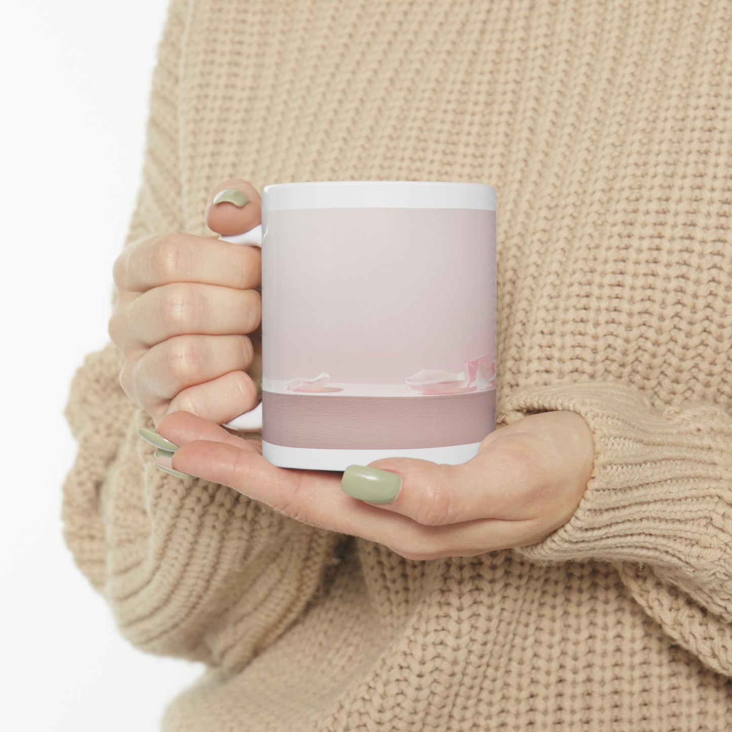 Pink Rose Ceramic Mug 11oz