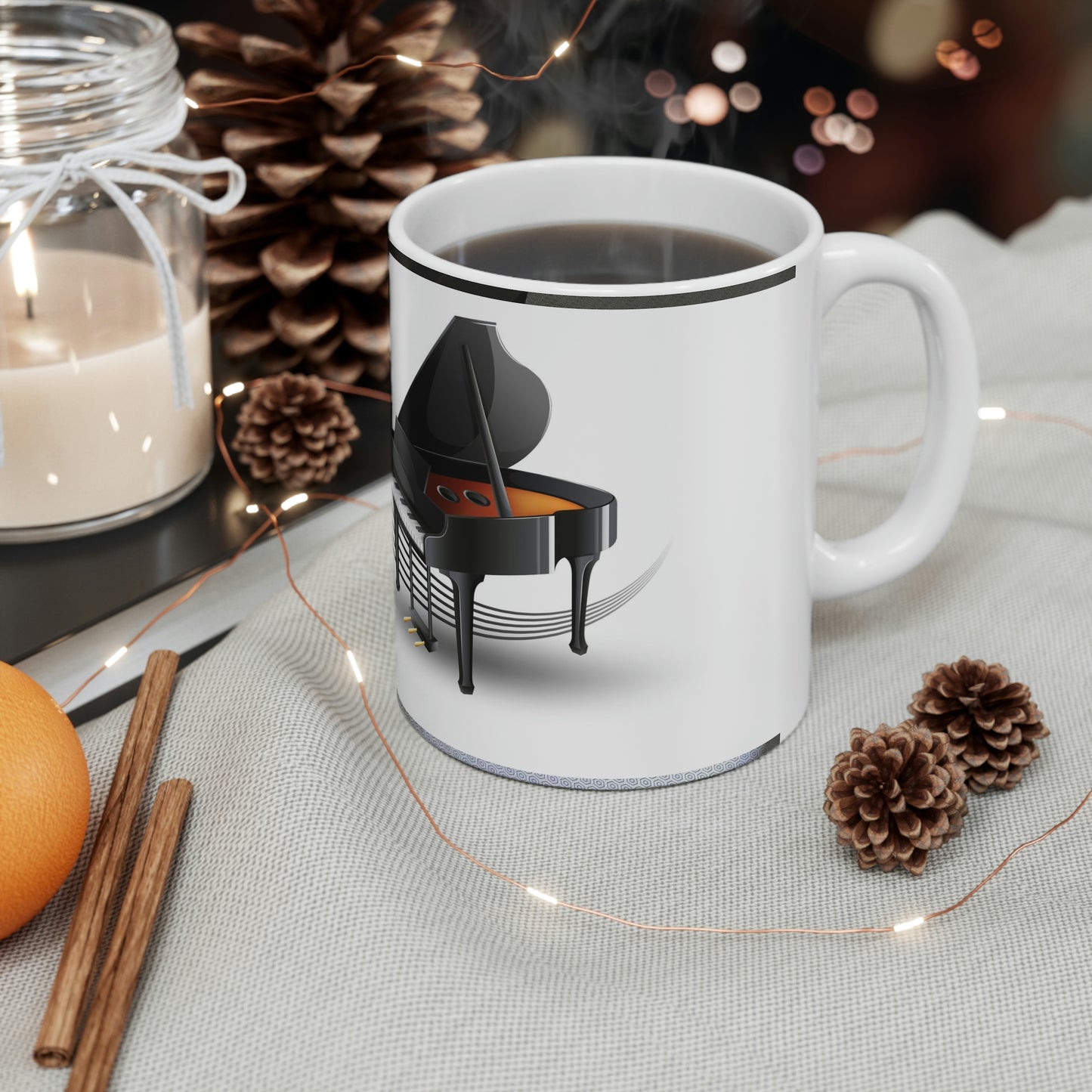 Grand Piano Ceramic Mug 11oz