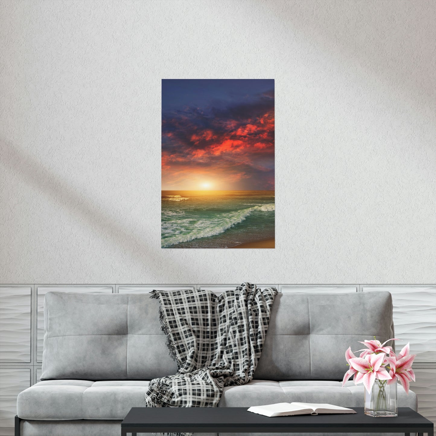 Ocean Sunset Premium Matte Vertical Posters