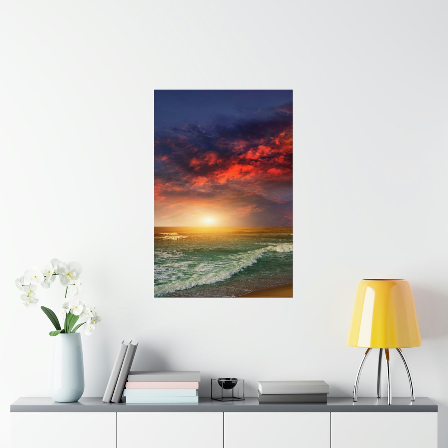 Ocean Sunset Premium Matte Vertical Posters