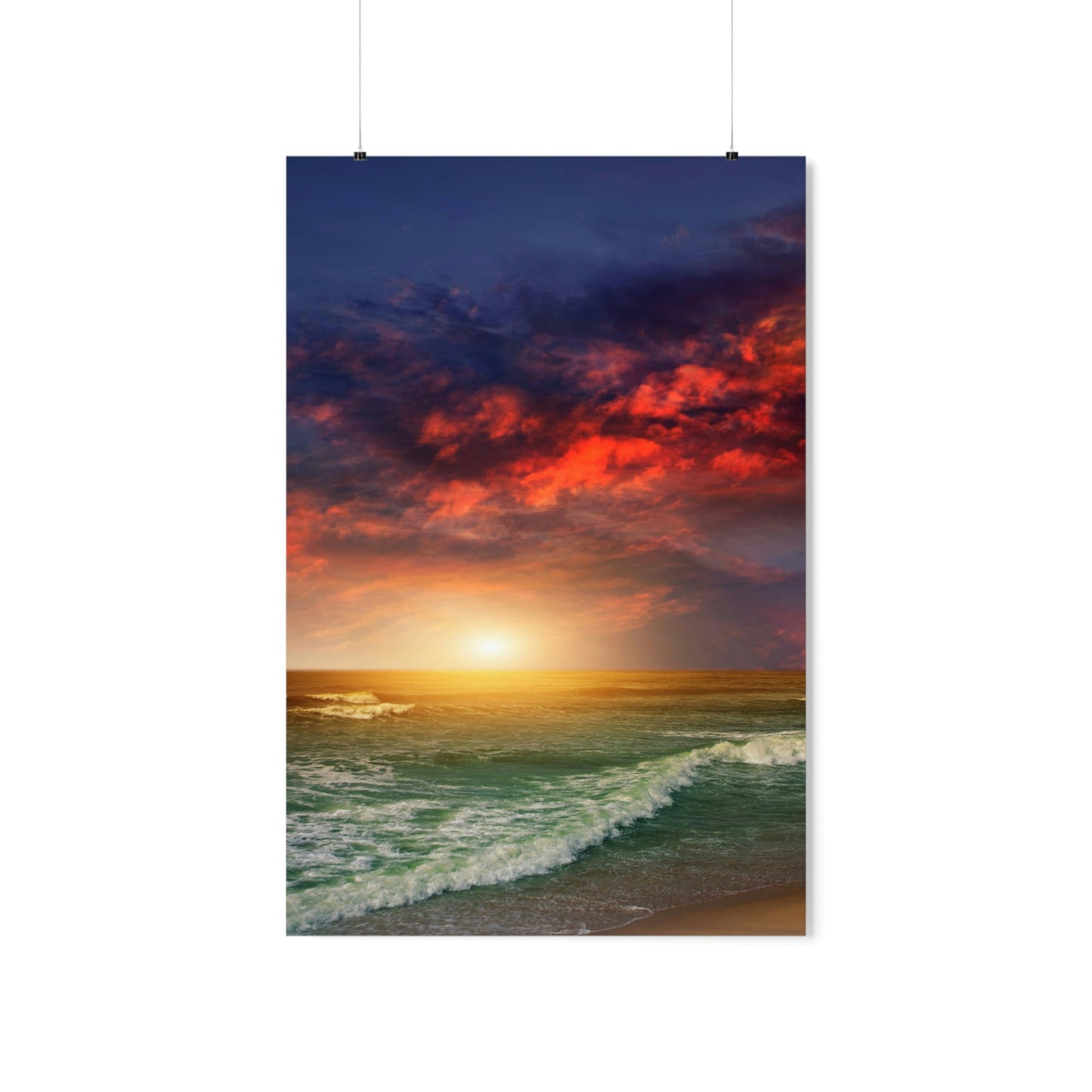 Ocean Sunset Premium Matte Vertical Posters