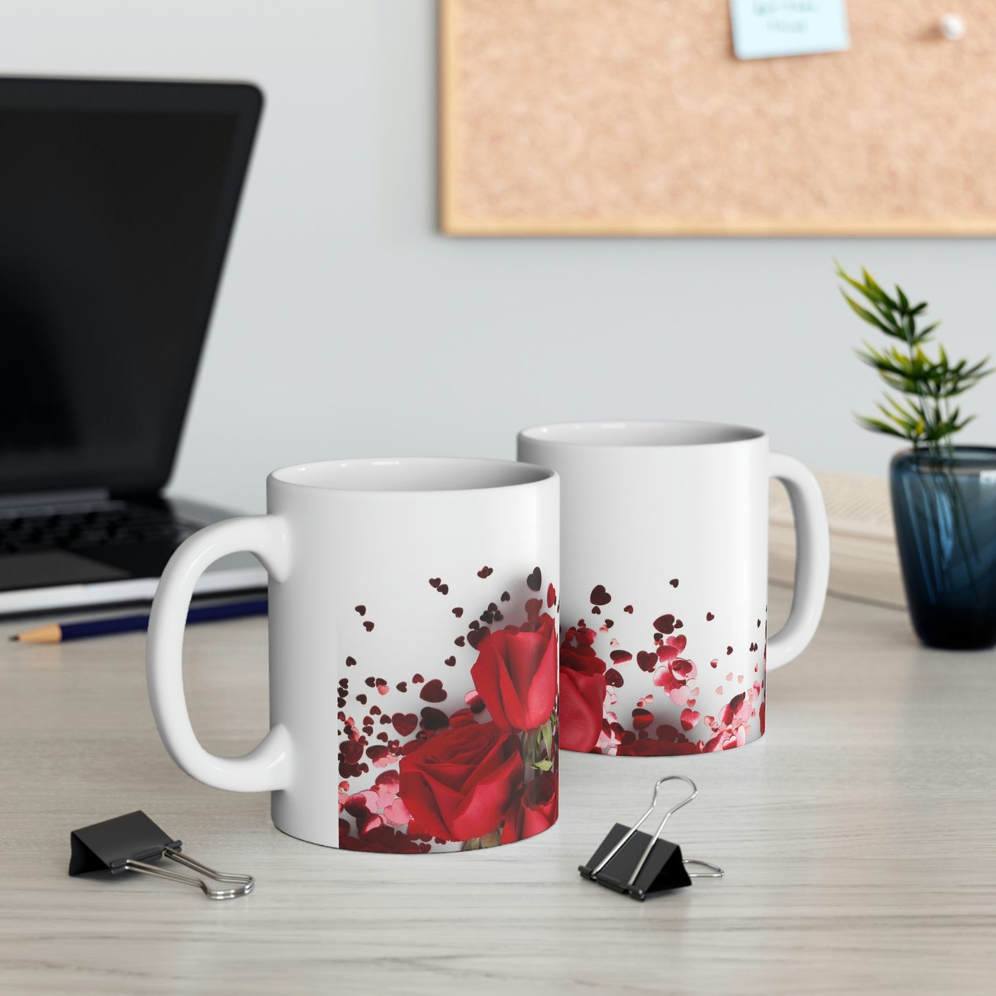 Red Roses - Ceramic Mug 11oz