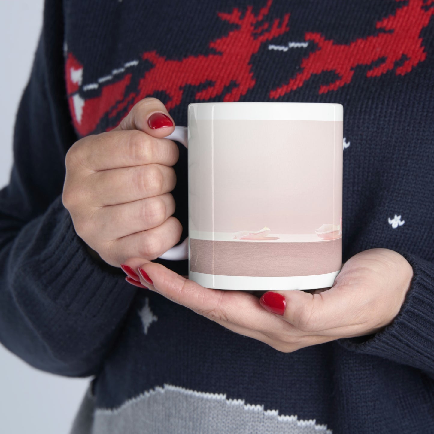 Pink Rose Ceramic Mug 11oz