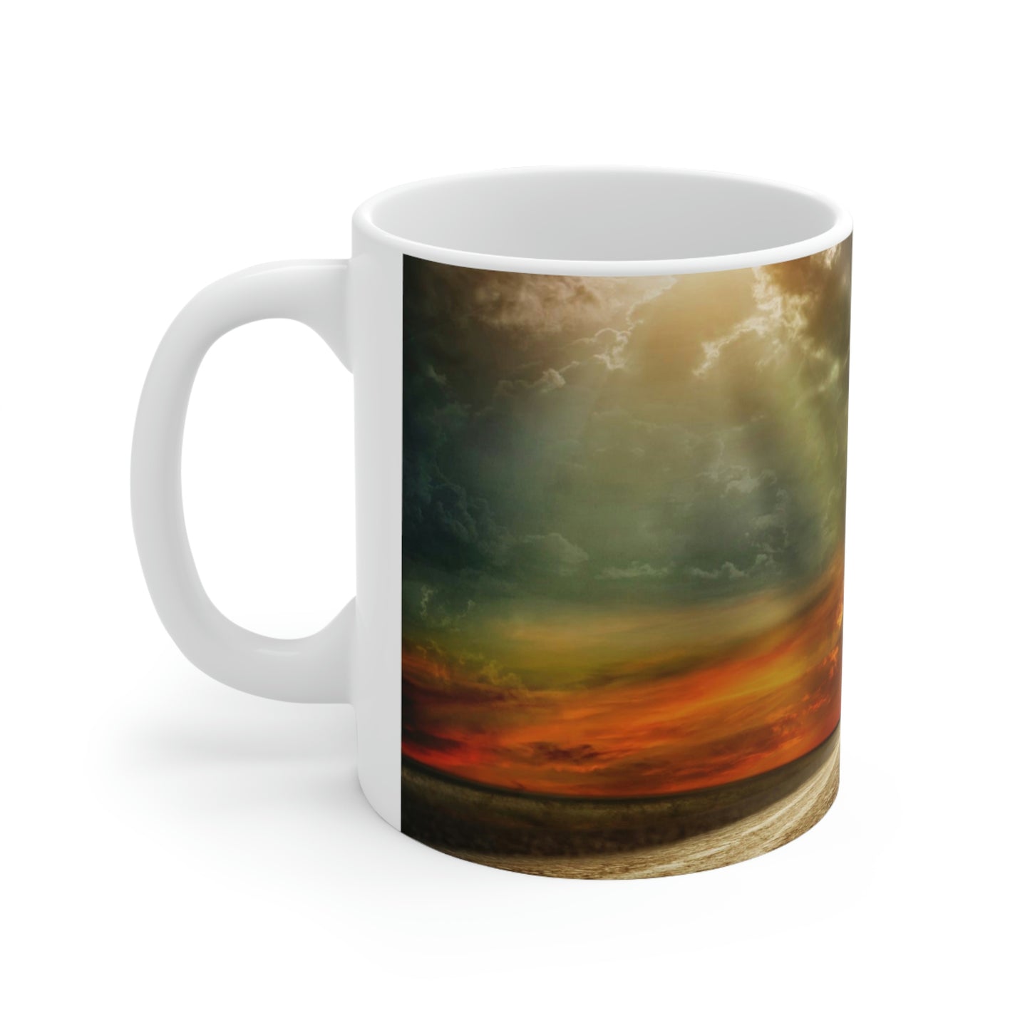 Asphalt Road Ceramic Mug 11oz