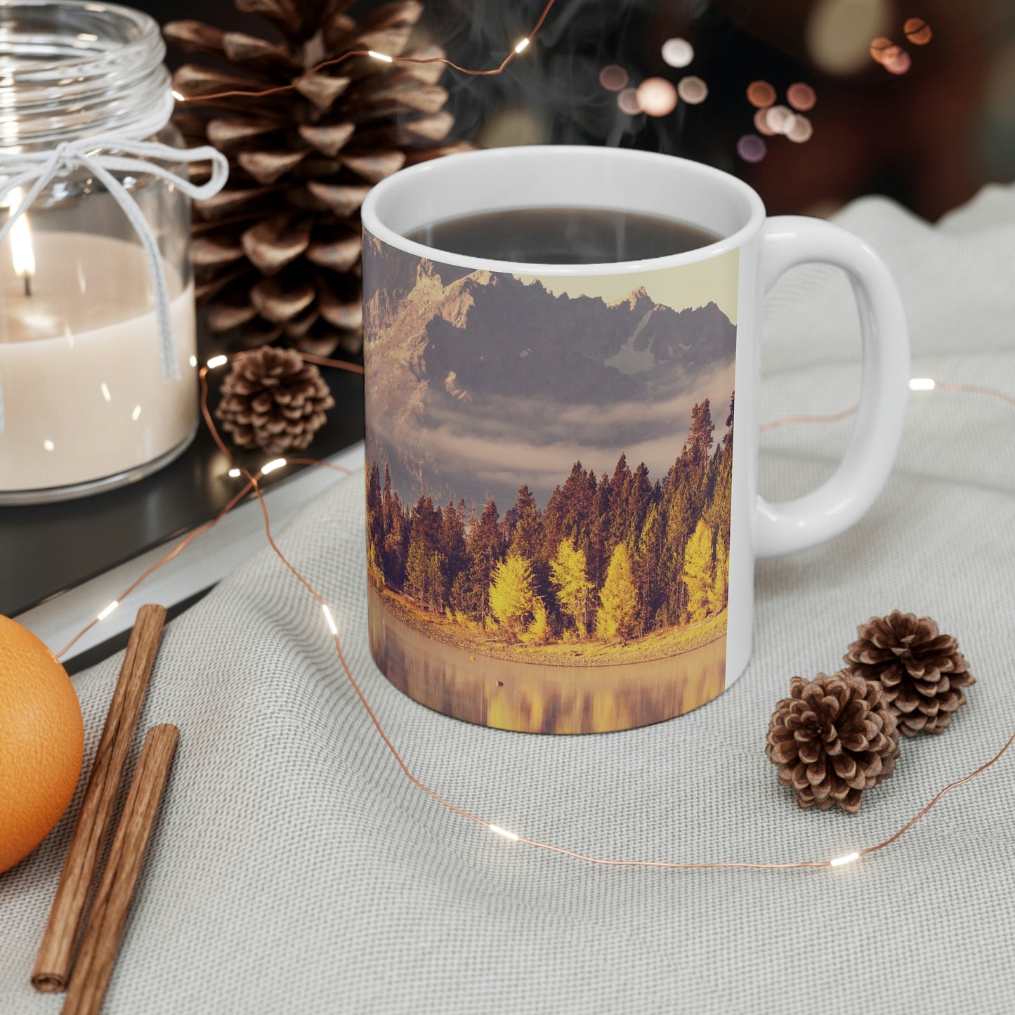 Autumn Scene Ceramic Mug 11oz