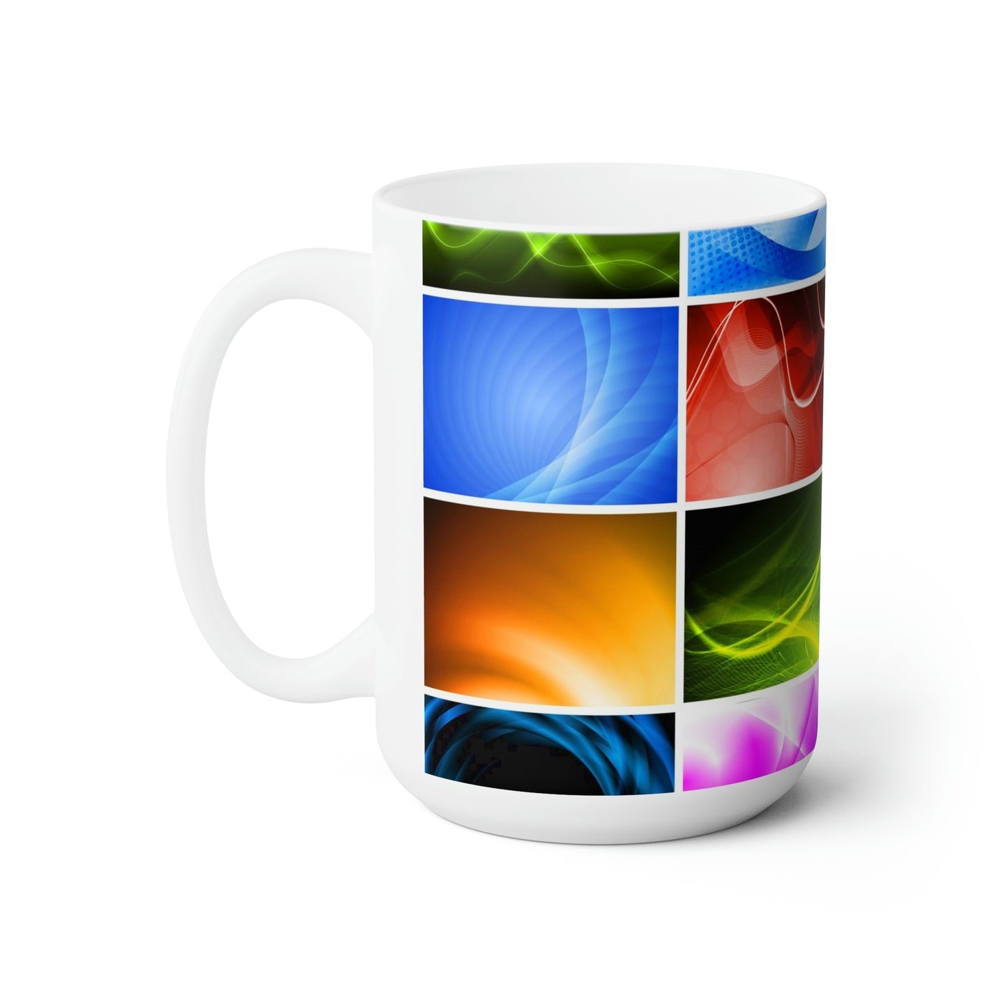 Abstract Items Ceramic Mug 15oz