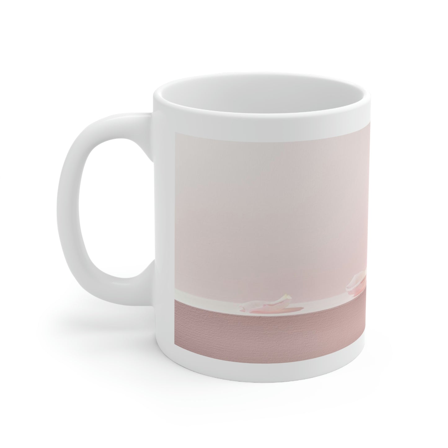 Pink Rose Ceramic Mug 11oz