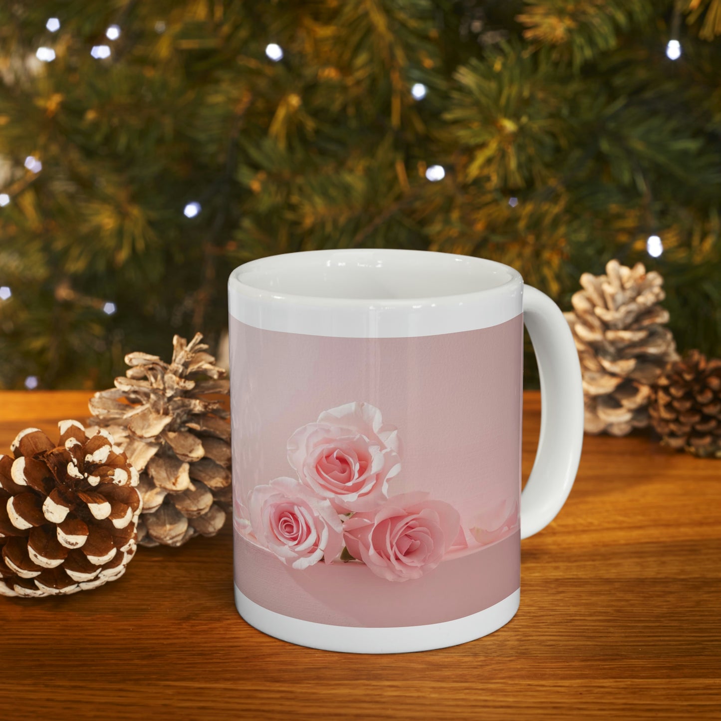 Pink Rose Ceramic Mug 11oz