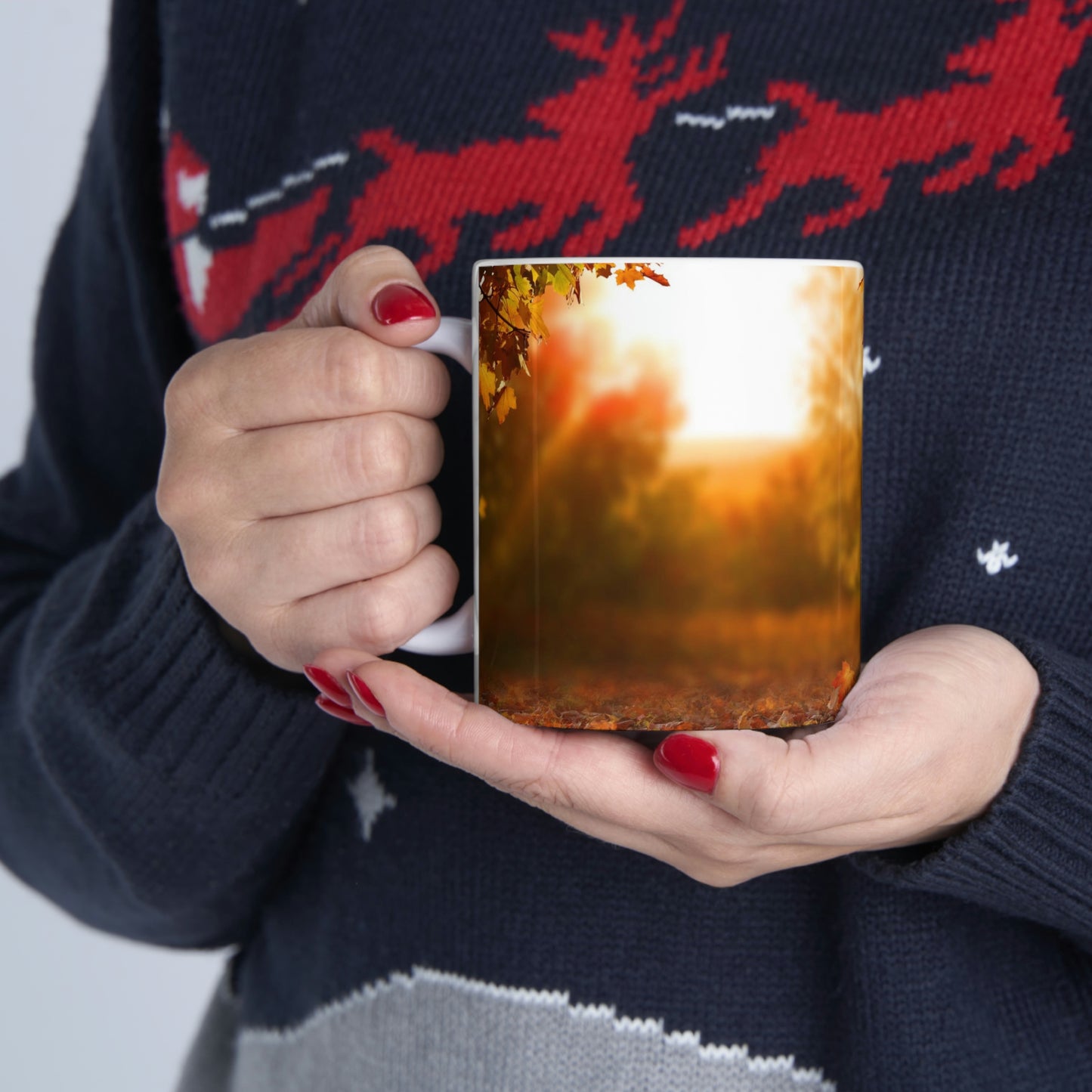 Fall Scene Ceramic Mug 11oz