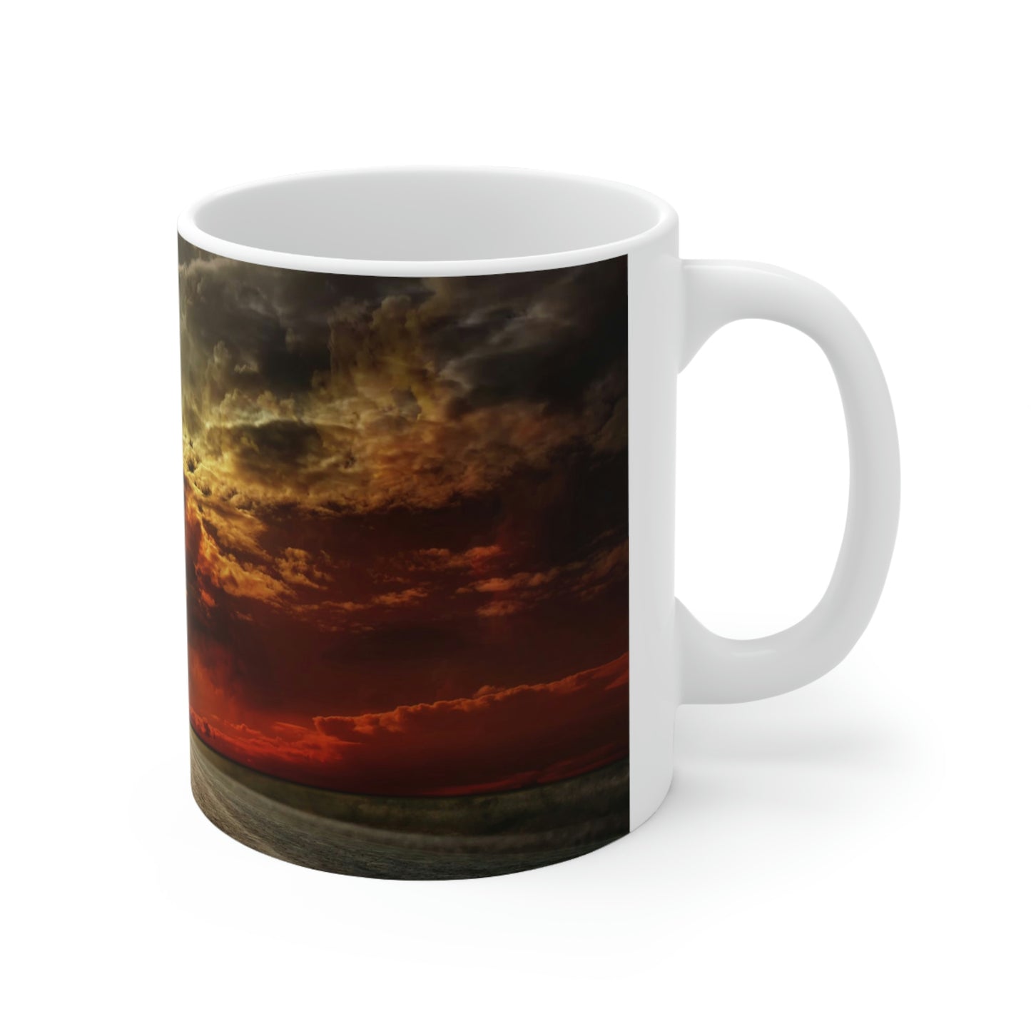 Asphalt Road Ceramic Mug 11oz