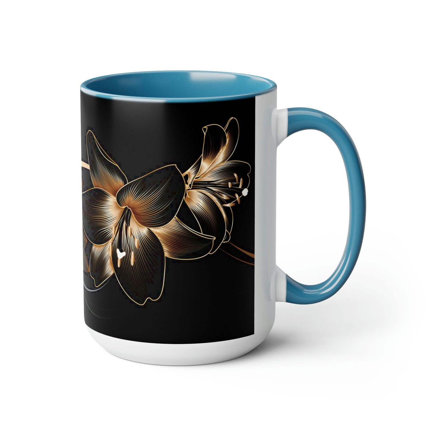 Two-Tone Coffee Mugs, 15oz