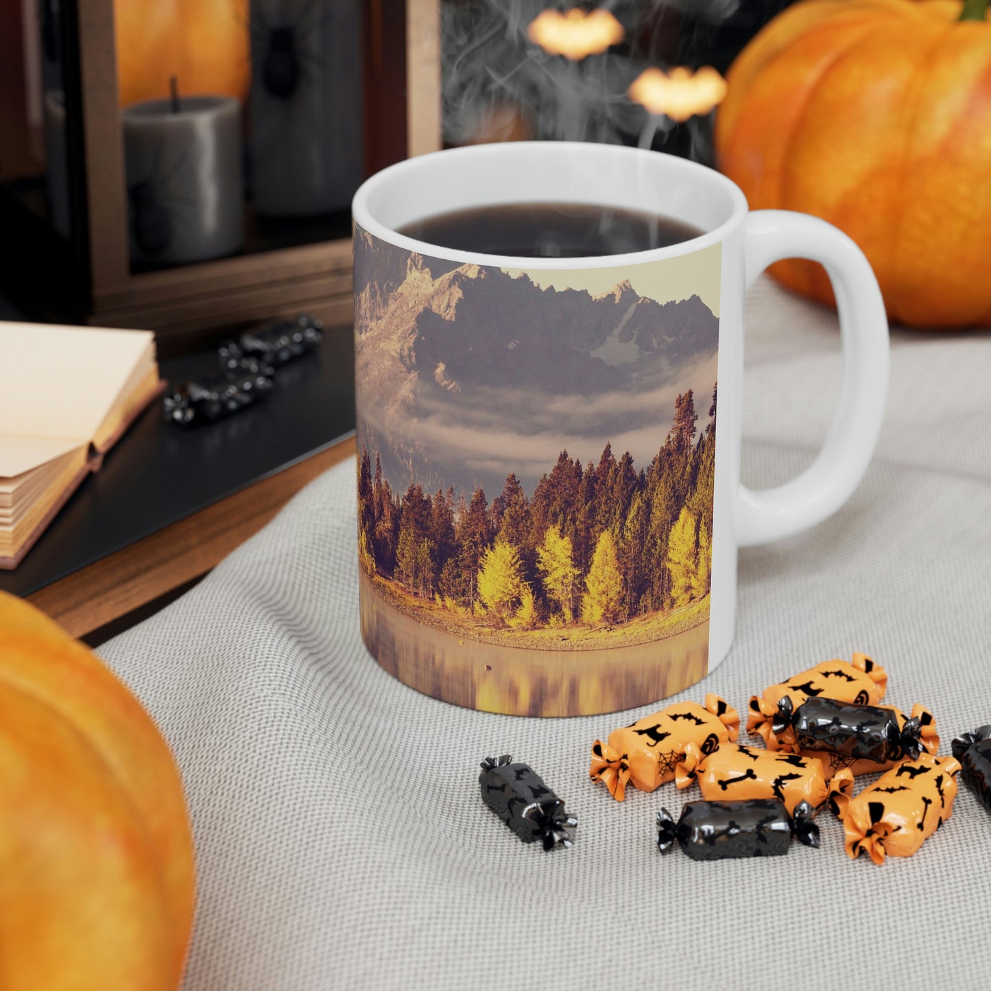 Autumn Scene Ceramic Mug 11oz