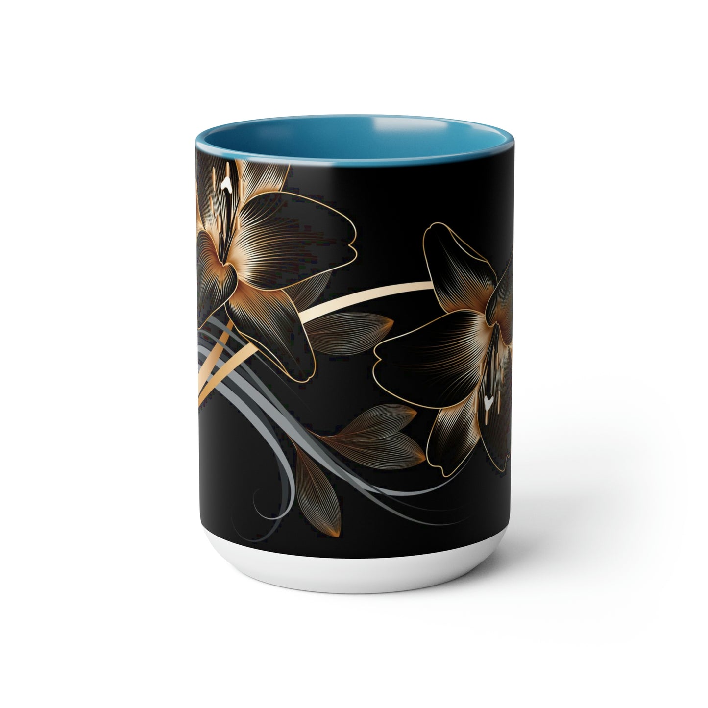 Two-Tone Coffee Mugs, 15oz