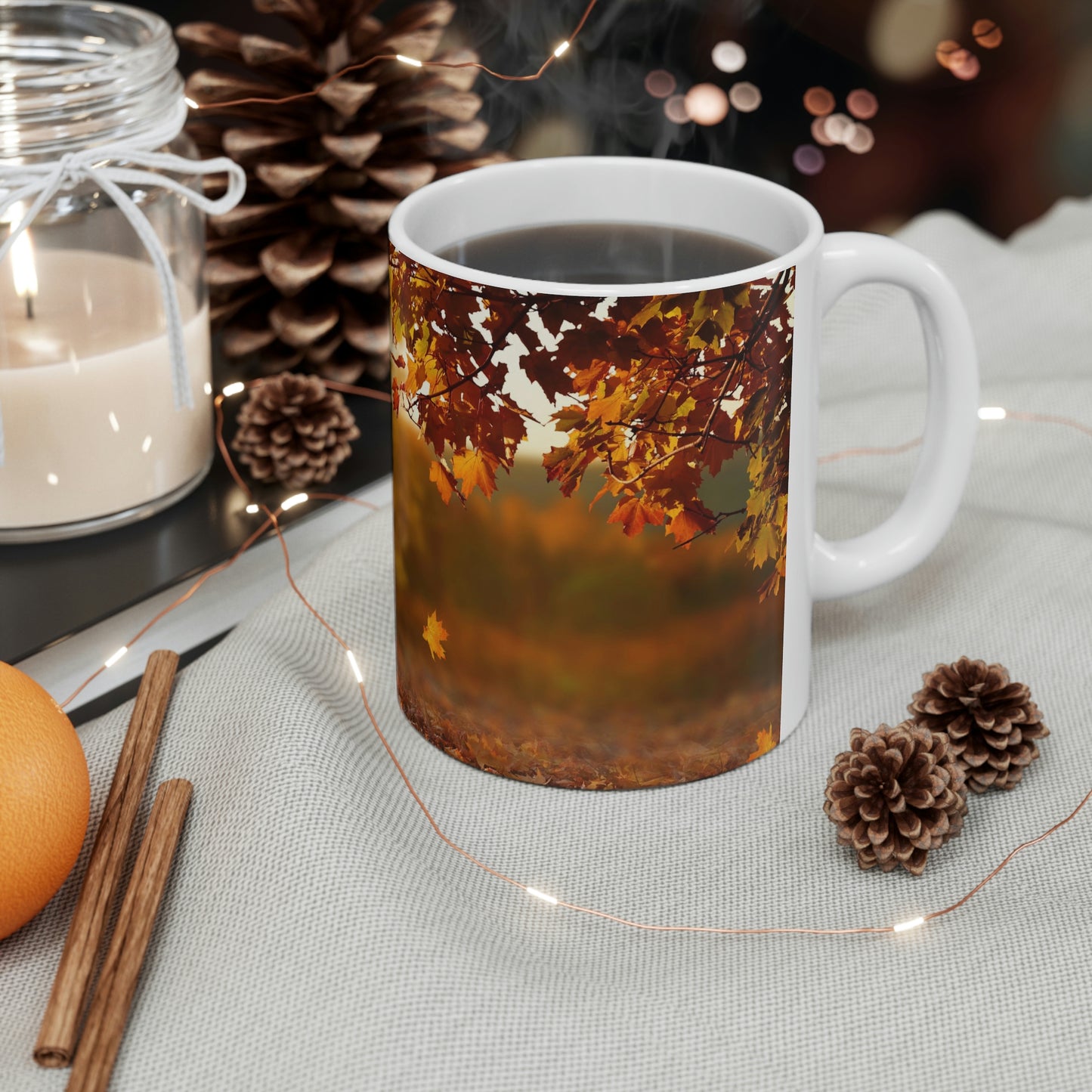 Fall Scene Ceramic Mug 11oz