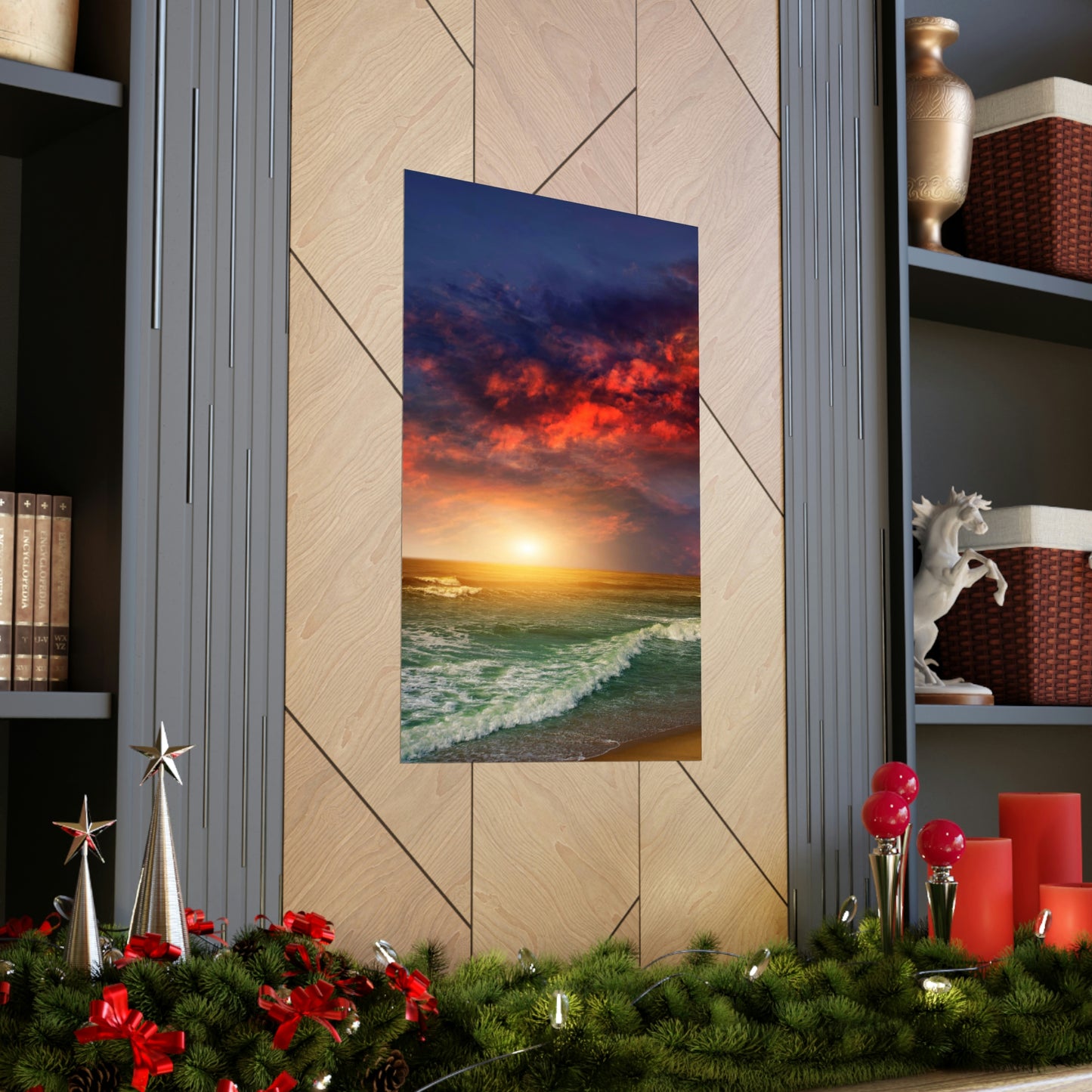 Ocean Sunset Premium Matte Vertical Posters