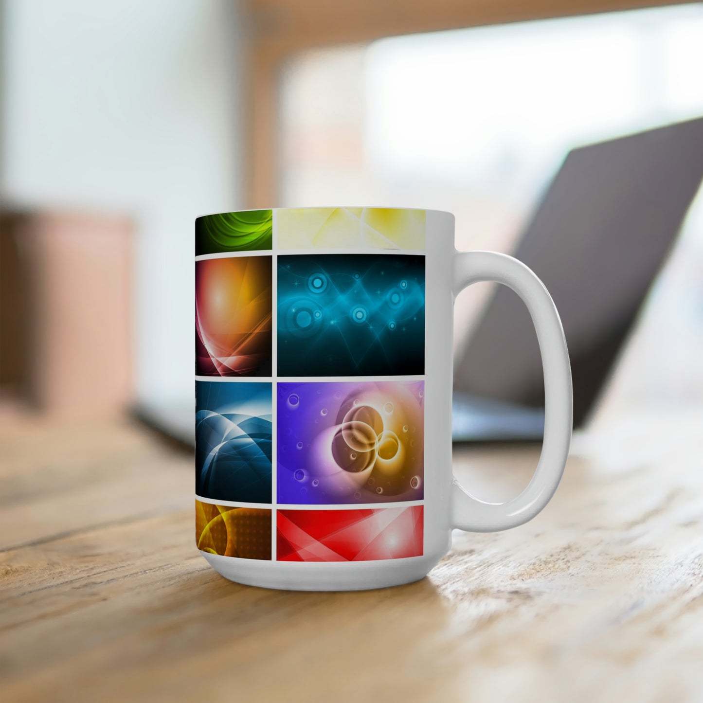 Abstract Items Ceramic Mug 15oz